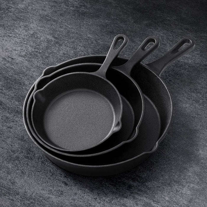 Goslash Picks Chef Non Stick Frying Pan Cast Iron 3pcs