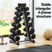 Goslash Picks Dumbbells Rack 6 Tier Dumbbell Stand Home Gym