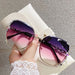 Gradient Rimless Sunglasses For Summer Beach Party Uv400