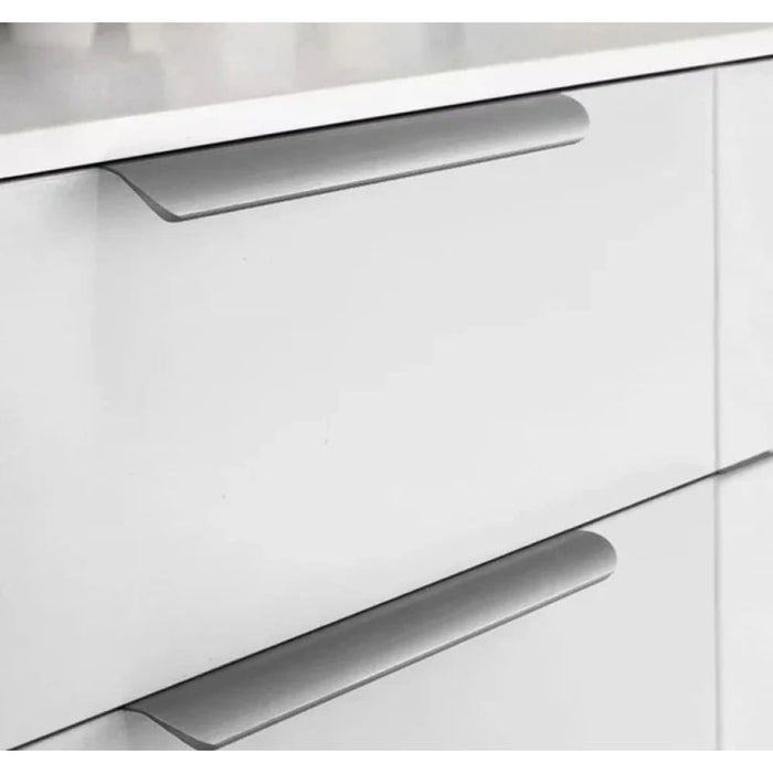 Gray Hidden Cabinet Handles For Drawers And Wardrobes