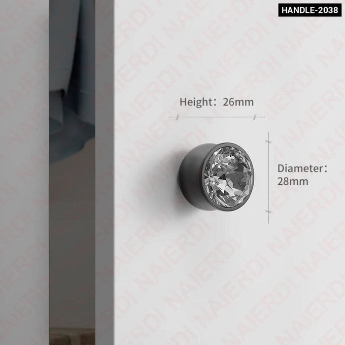 Gray Zinc Alloy Cabinet Knobs And Handles For Kitchen