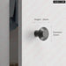 Gray Zinc Alloy Cabinet Knobs And Handles For Kitchen