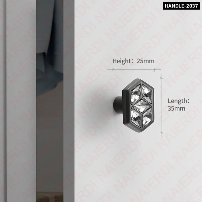 Gray Zinc Alloy Cabinet Knobs And Handles For Kitchen