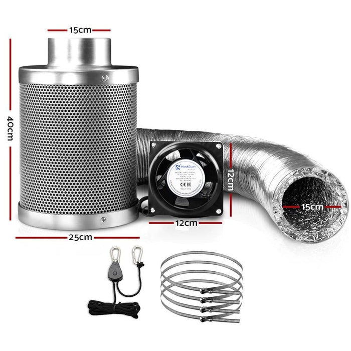 Green Fingers Ventilation Fan And Active Carbon Filter