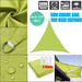 Green Regular Triangle Sunshade Outdoor Sun Shelter