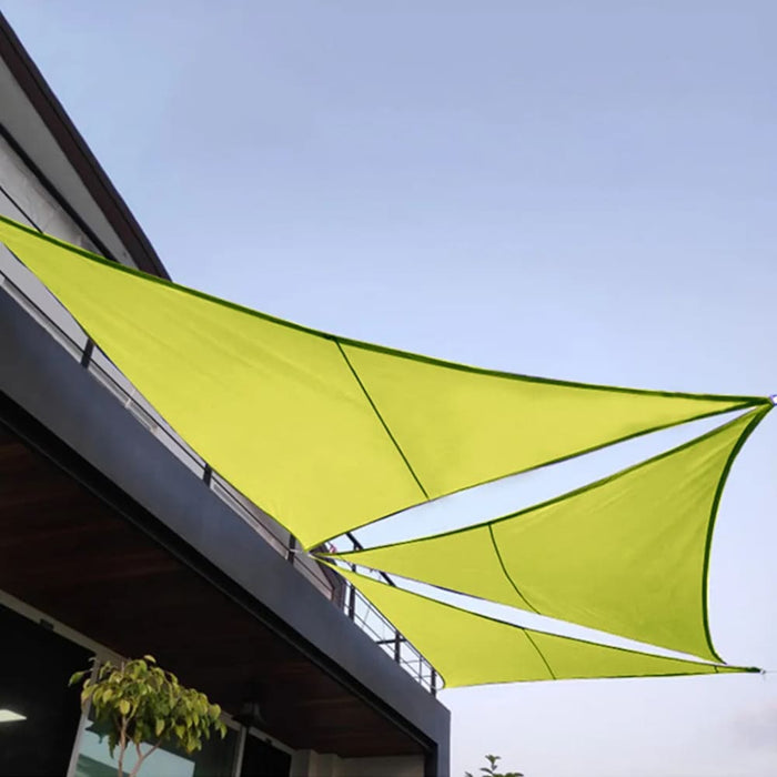 Green Regular Triangle Sunshade Outdoor Sun Shelter