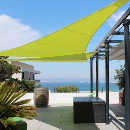 Green Regular Triangle Sunshade Outdoor Sun Shelter