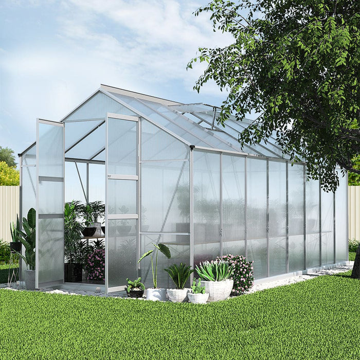 Greenfingers Aluminium Greenhouse Polycarbonate Green House