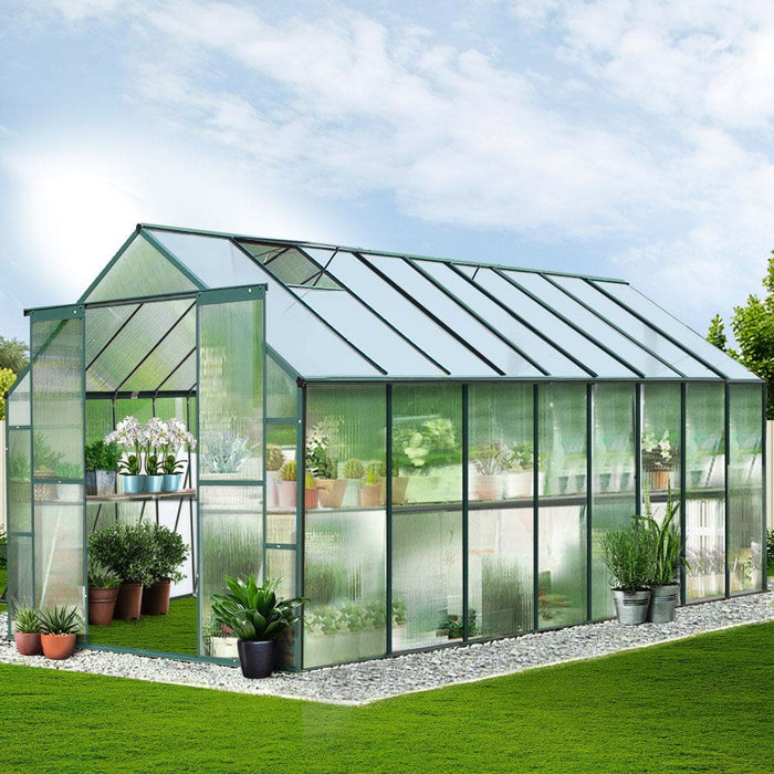 Greenfingers Aluminium Greenhouse Polycarbonate Green House