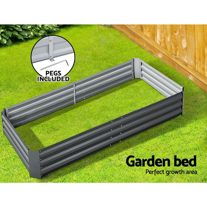 Greenfingers Galvanised Steel Raised Garden Bed Instant