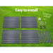 Greenfingers Garden Bed 2pcs 100x100x77cm Galvanised Steel