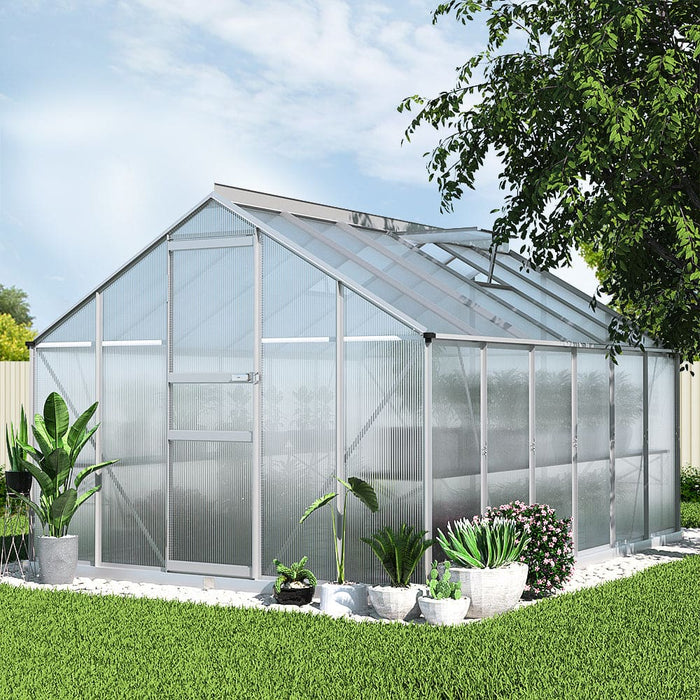 Greenfingers Greenhouse Aluminium Green House Garden Shed