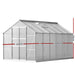 Greenfingers Greenhouse Aluminium Polycarbonate Green House