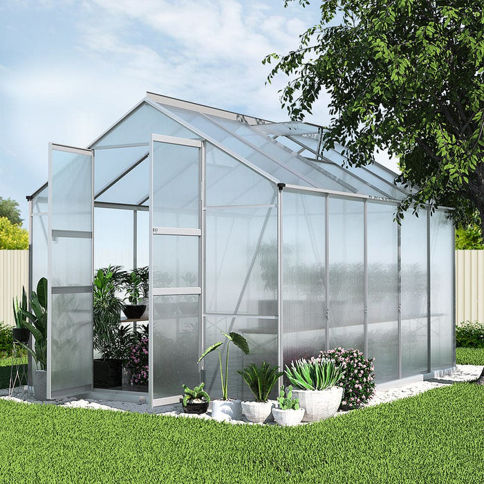 Greenfingers Greenhouse Aluminium Polycarbonate Green House