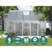 Greenfingers Greenhouse Aluminium Polycarbonate Green House