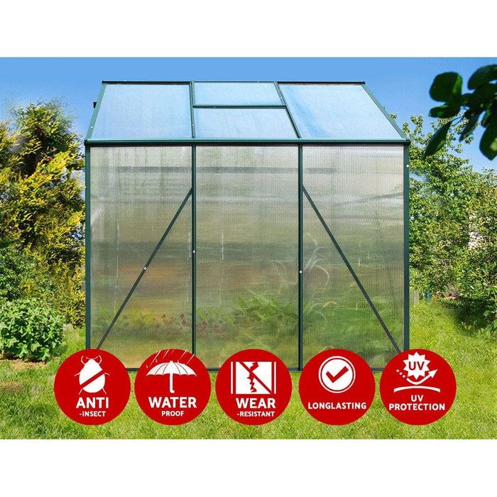 Greenfingers Greenhouse Aluminum Green House Garden Shed