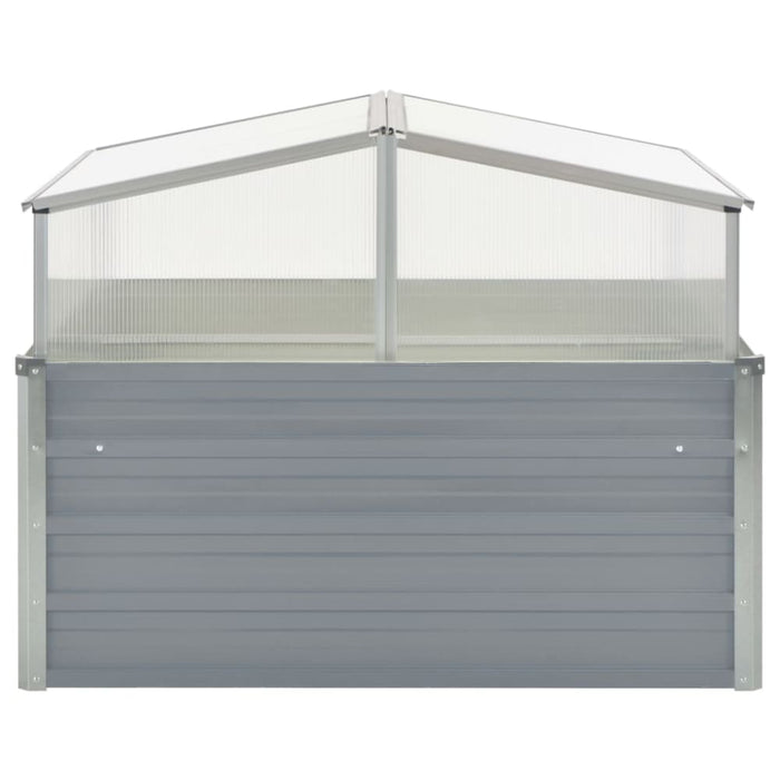 Greenhouse 100x100x85 Cm Galvanised Steel Grey Axabl