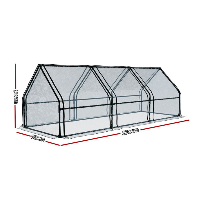 Goslash Picks Greenhouse 270x92cm Flower Garden Shed Pvc