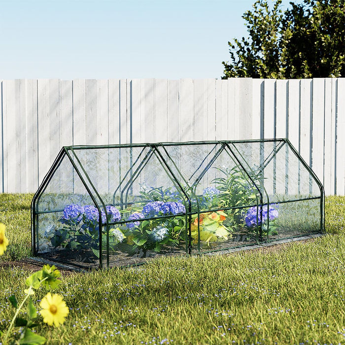 Goslash Picks Greenhouse 270x92cm Flower Garden Shed Pvc