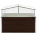 Greenhouse Brown 100x100x85 Cm Galvanised Steel Apioo
