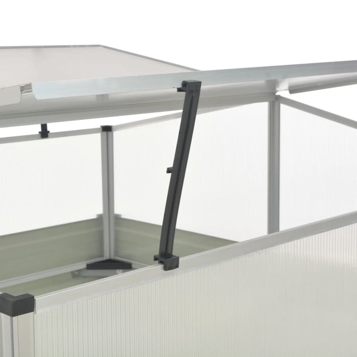 Greenhouse Brown 100x100x85 Cm Galvanised Steel Apioo