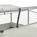 Greenhouse Brown 100x100x85 Cm Galvanised Steel Apioo