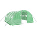 Greenhouse With Steel Frame Green 16 M² 4x4x2 m Tonnblo