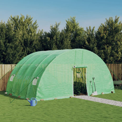 Greenhouse With Steel Frame Green 24 M² 6x4x2.85 m Tonnobp