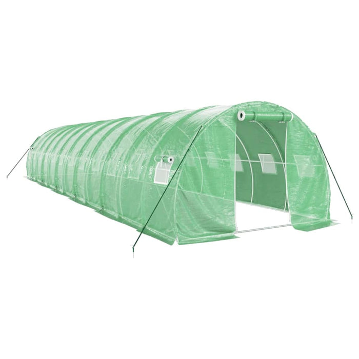 Greenhouse With Steel Frame Green 36 M² 12x3x2 m Tonnbat