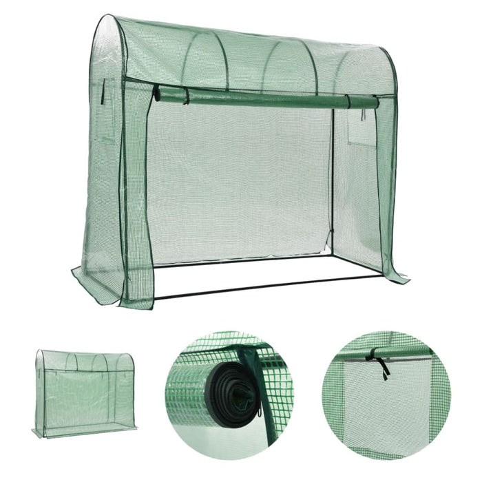 Greenhouse With Zippered Door 200x80x170 Cm Alkol