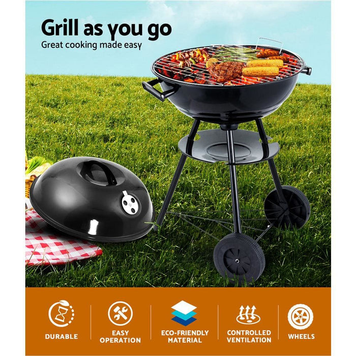 Grillz Charcoal Bbq Smoker Drill Outdoor Camping Patio