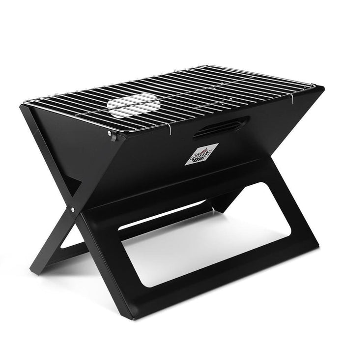 Grillz Notebook Portable Charcoal Bbq Grill