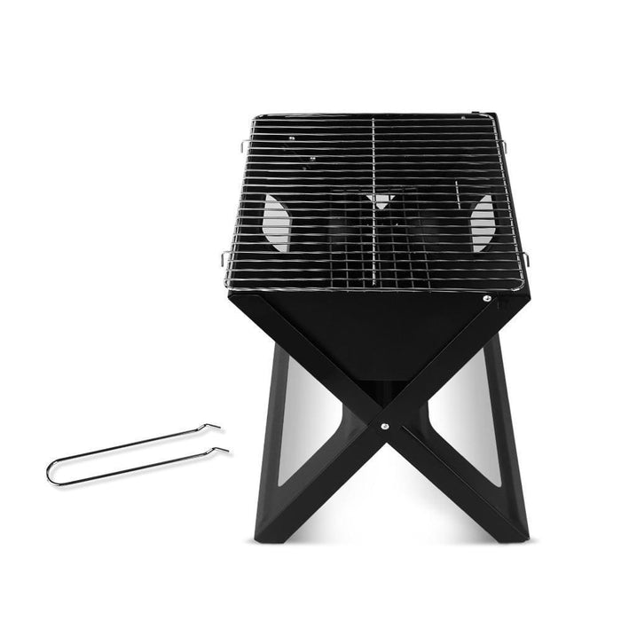 Grillz Notebook Portable Charcoal Bbq Grill