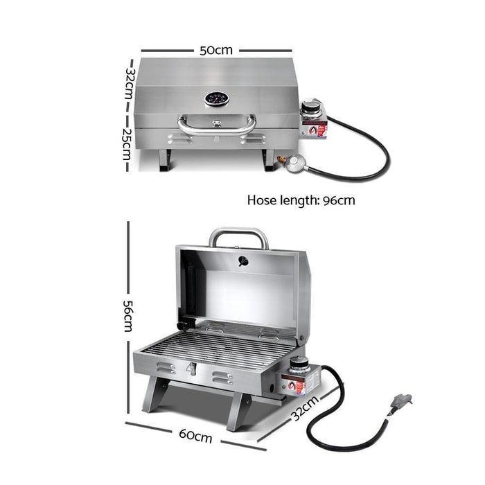 Grillz Portable Gas Bbq Grill Heater