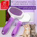 Pet Grooming Round Head Needle Comb Dog Cat Massage Brush