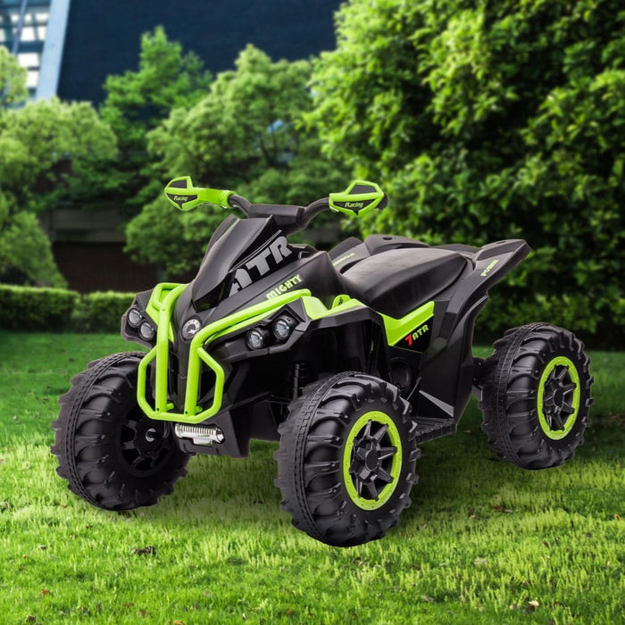 Gts99 Kids Electric Ride On Quad Bike Toy Atv 50w - Green