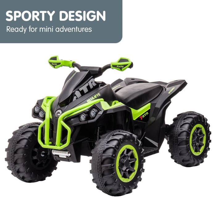 Gts99 Kids Electric Ride On Quad Bike Toy Atv 50w - Green