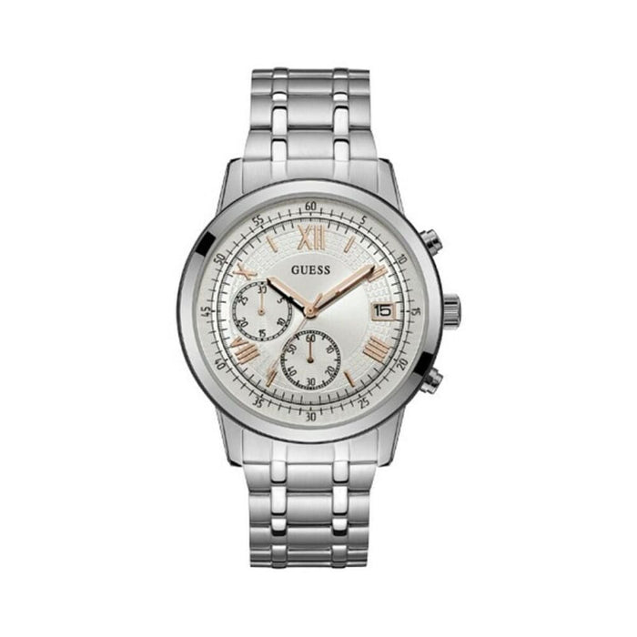 Guess W1001g1 Men’s Quartz Watch Silver 44 Mm