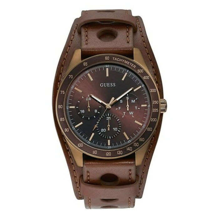 Guess W1100g3 Men’s Quartz Watch Brown 44 Mm