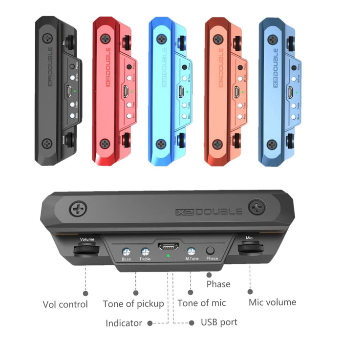 X0 Guitar Pickup Preamp Soundhole With Volume & Tone