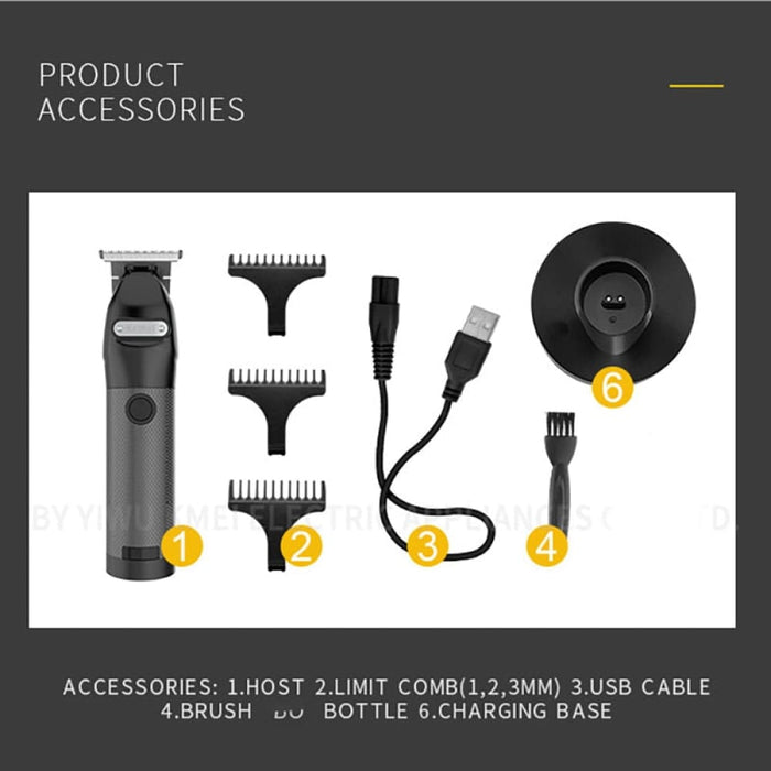 10w Hair Trimmer for Men Professional Zero Gapped T-blade