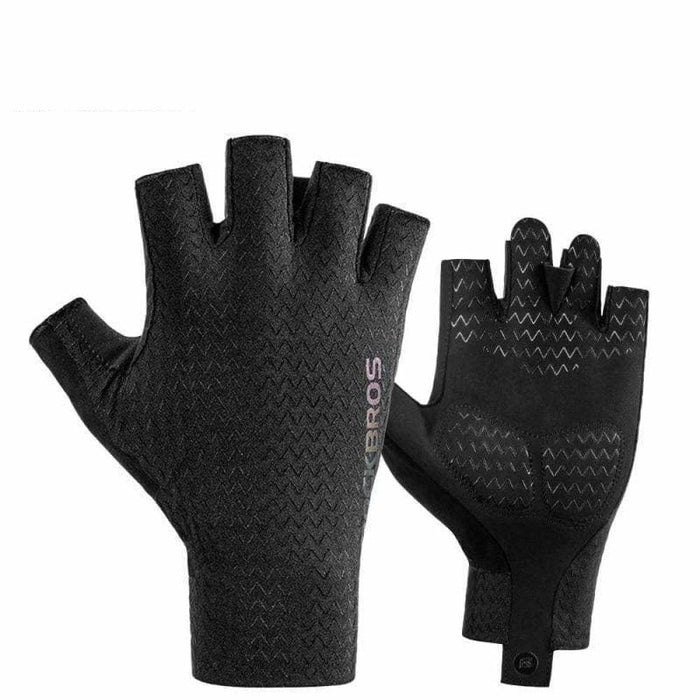 Half Finger Sbr Pad Breathable Shockproof Cycling Gloves