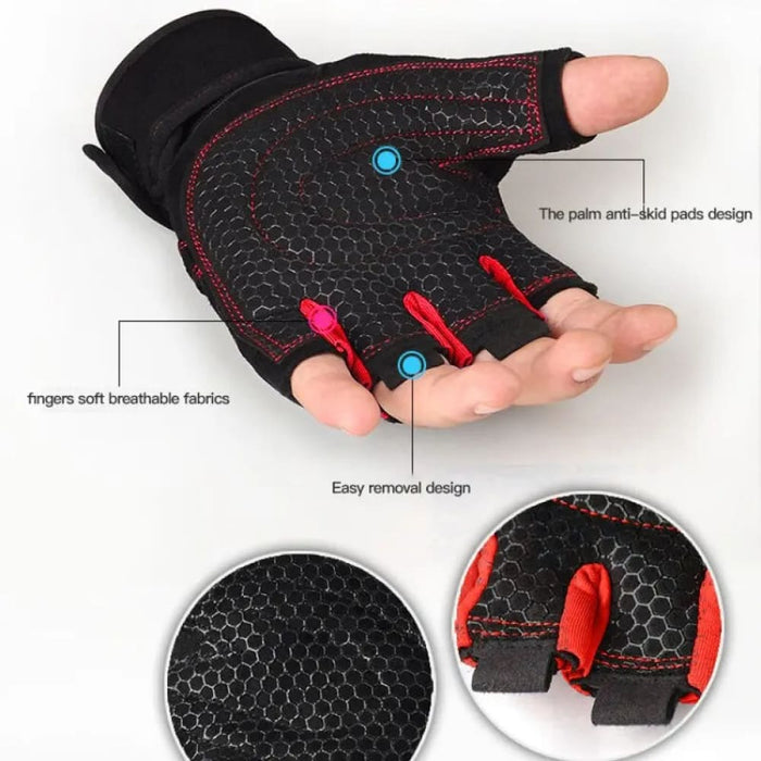 Half Finger Fitness Gloves For Sports Training