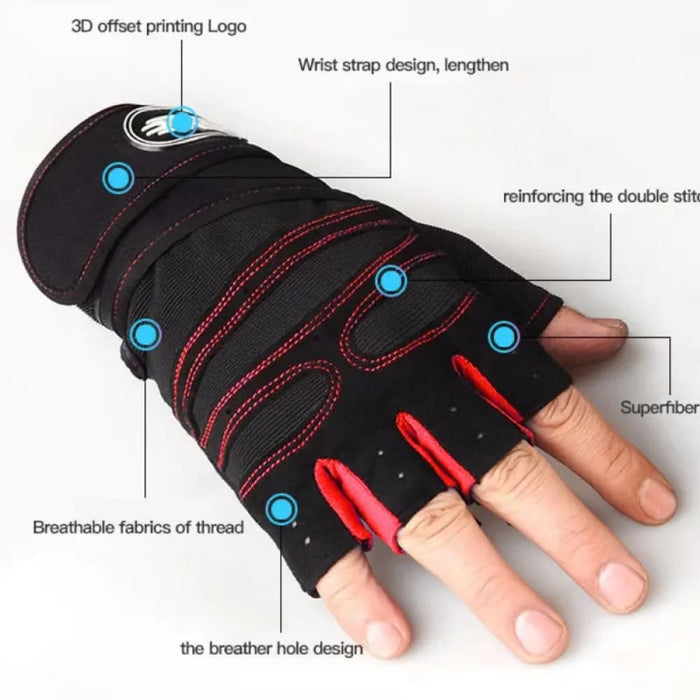 Half Finger Fitness Gloves For Sports Training