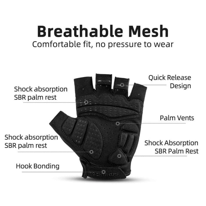 Half Finger Shockproof Wear Resistant Breathable Mtb Road