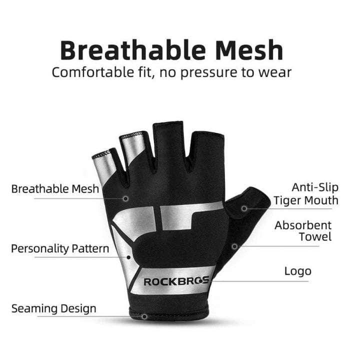 Half Finger Shockproof Wear Resistant Breathable Mtb Road