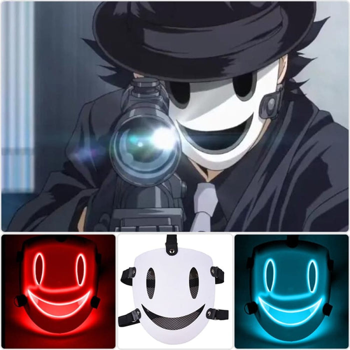 Halloween Mysterious Smiling Full Face Mask Cosplay