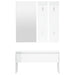 Hallway Furniture Set Glossy White Engineered Wood Nbnink