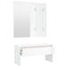 Hallway Furniture Set Glossy White Engineered Wood Nbnink