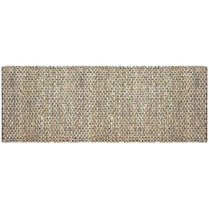 Hand Braided Jute Runner With Green Textured Weave 50 x 120